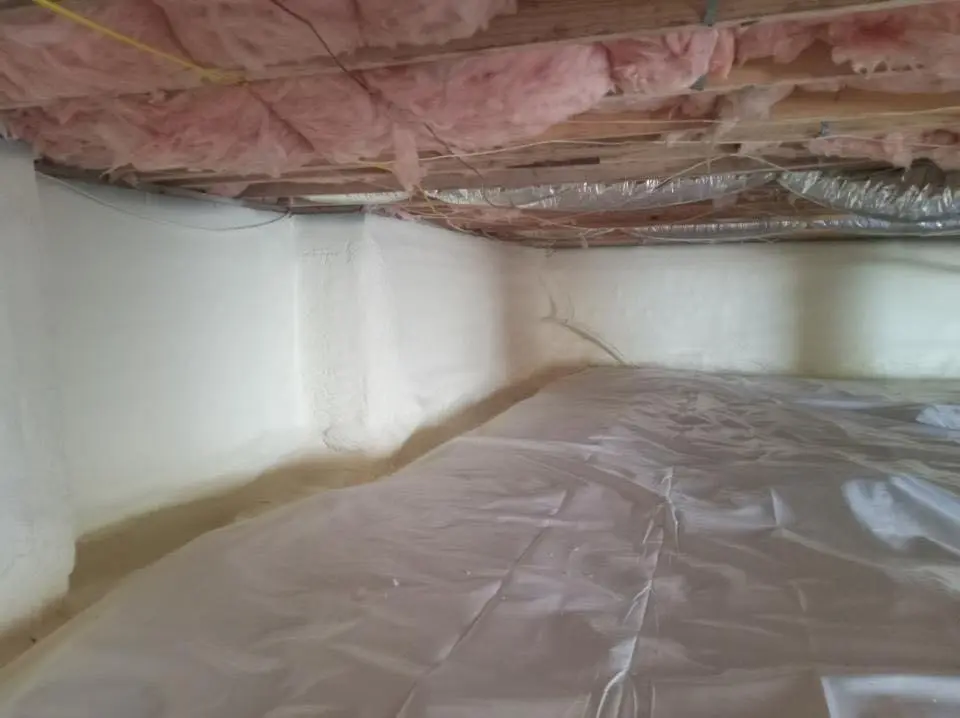 Crawl space encapsulation with closed-cell spray foam for Roof Waterproofing in Crest Hill